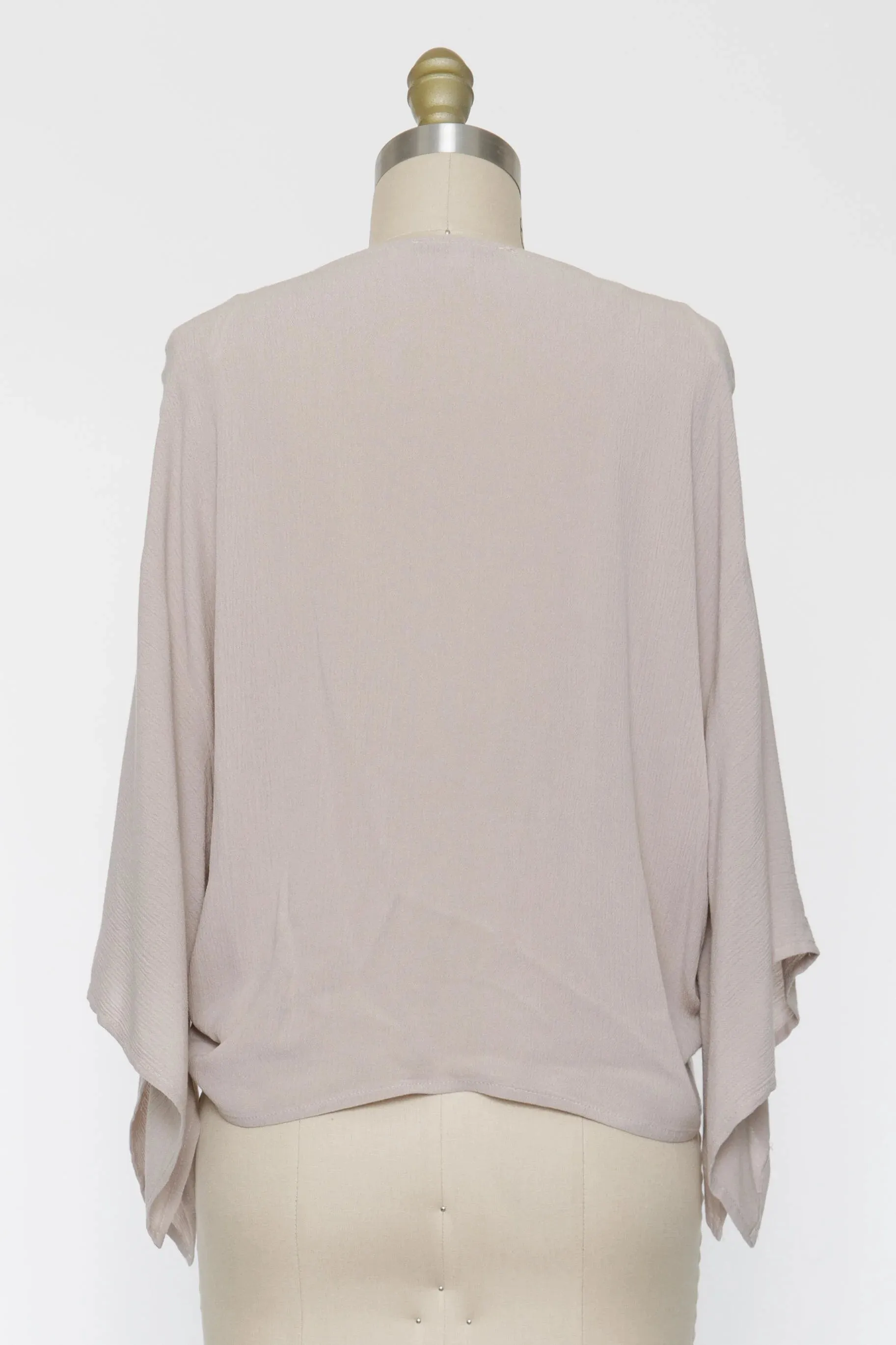 BLOSSOM KIMONO ROBE IN STONE