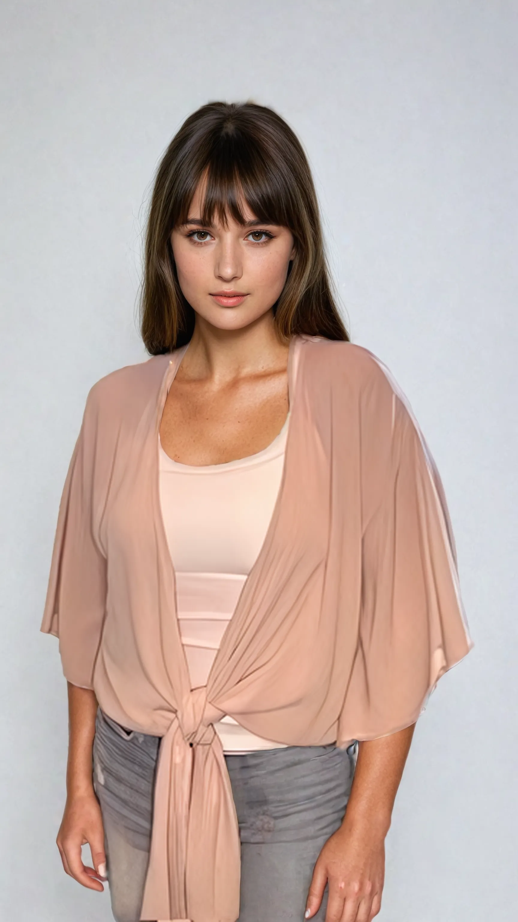 BLOSSOM KIMONO ROBE IN STONE