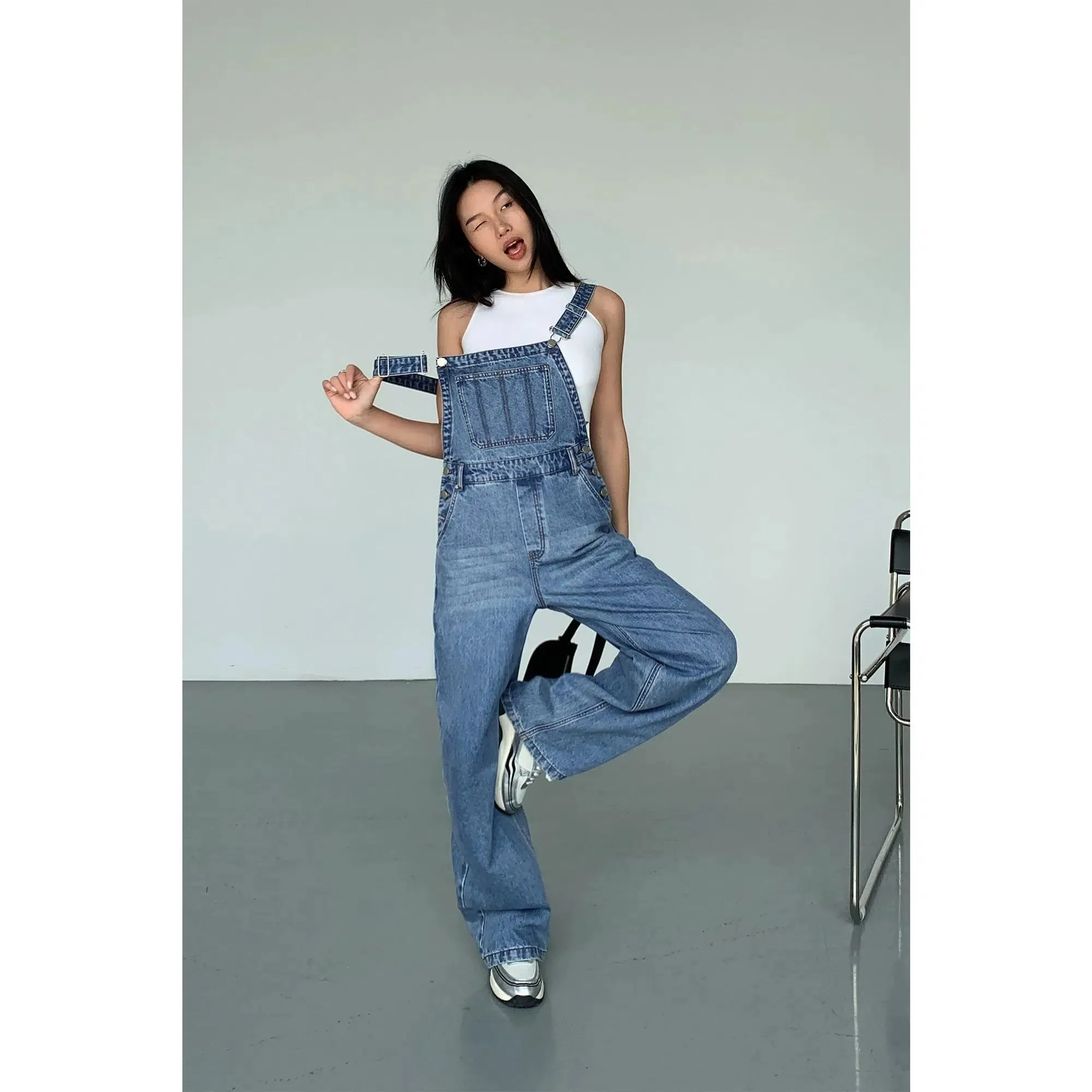 Blue Denim Overalls