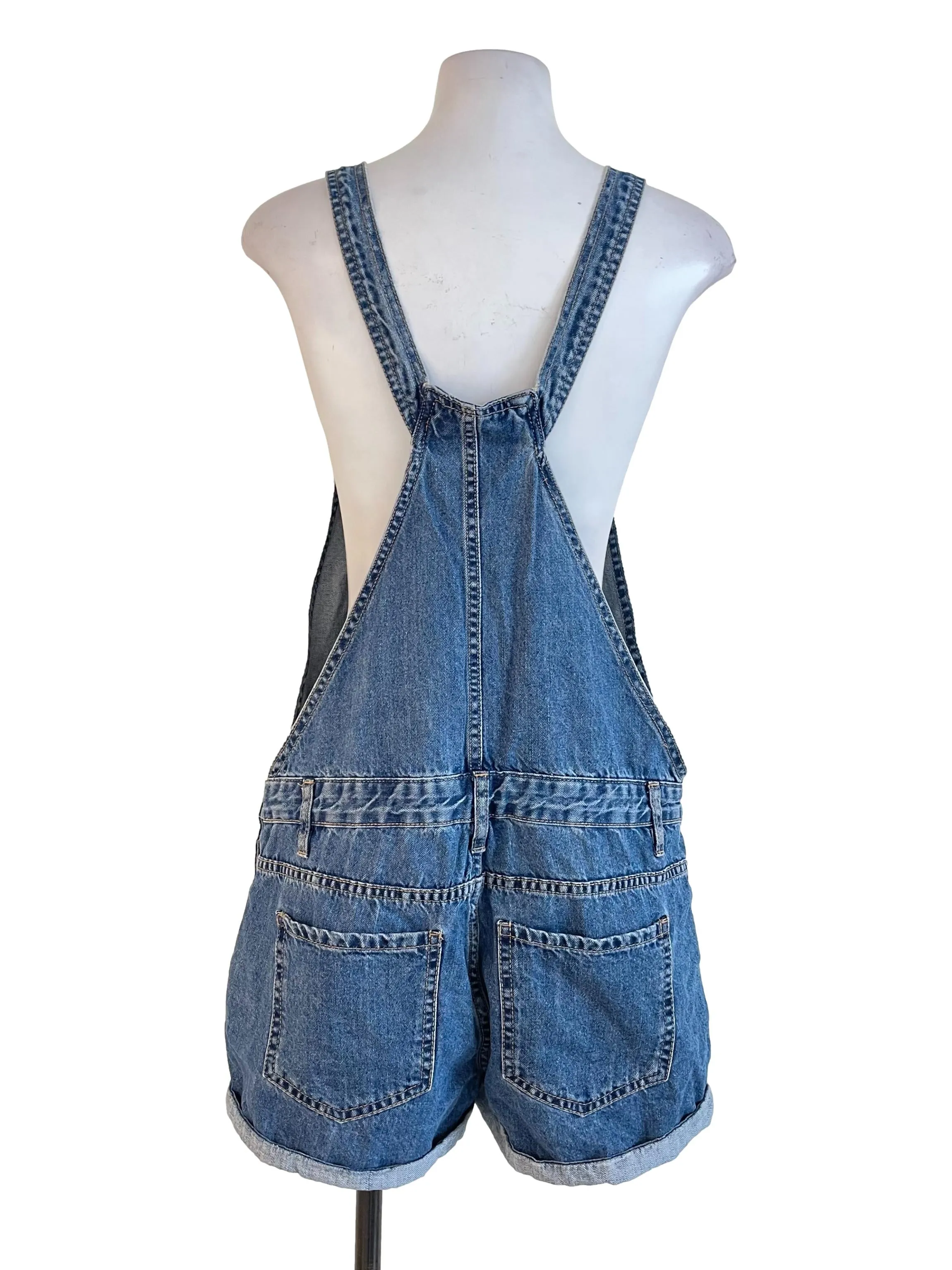 Blue Denim Short Overall