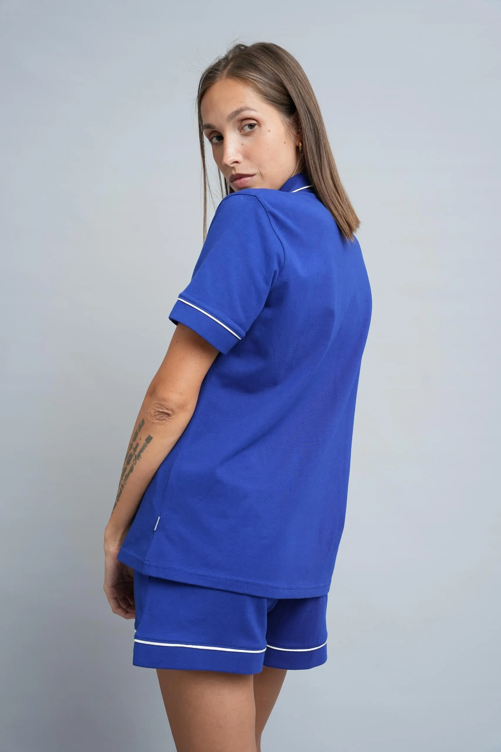 BLUE MAGIC SHORT PJ SET