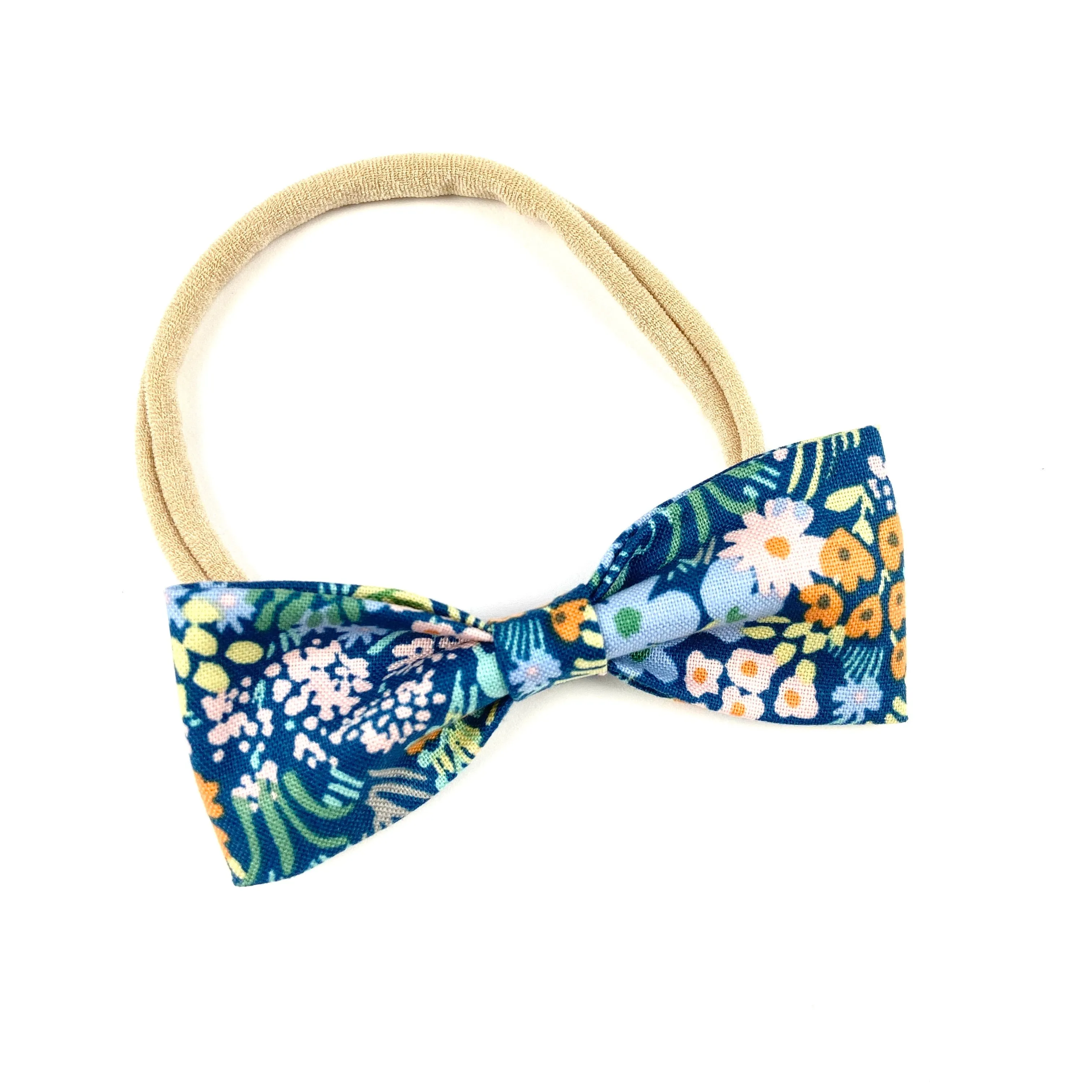 Blue Meadow Ruby Bow Headband