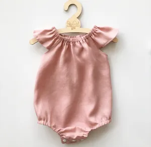 Blush Linen Romper or swing top