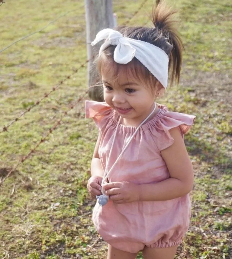 Blush Linen Romper or swing top