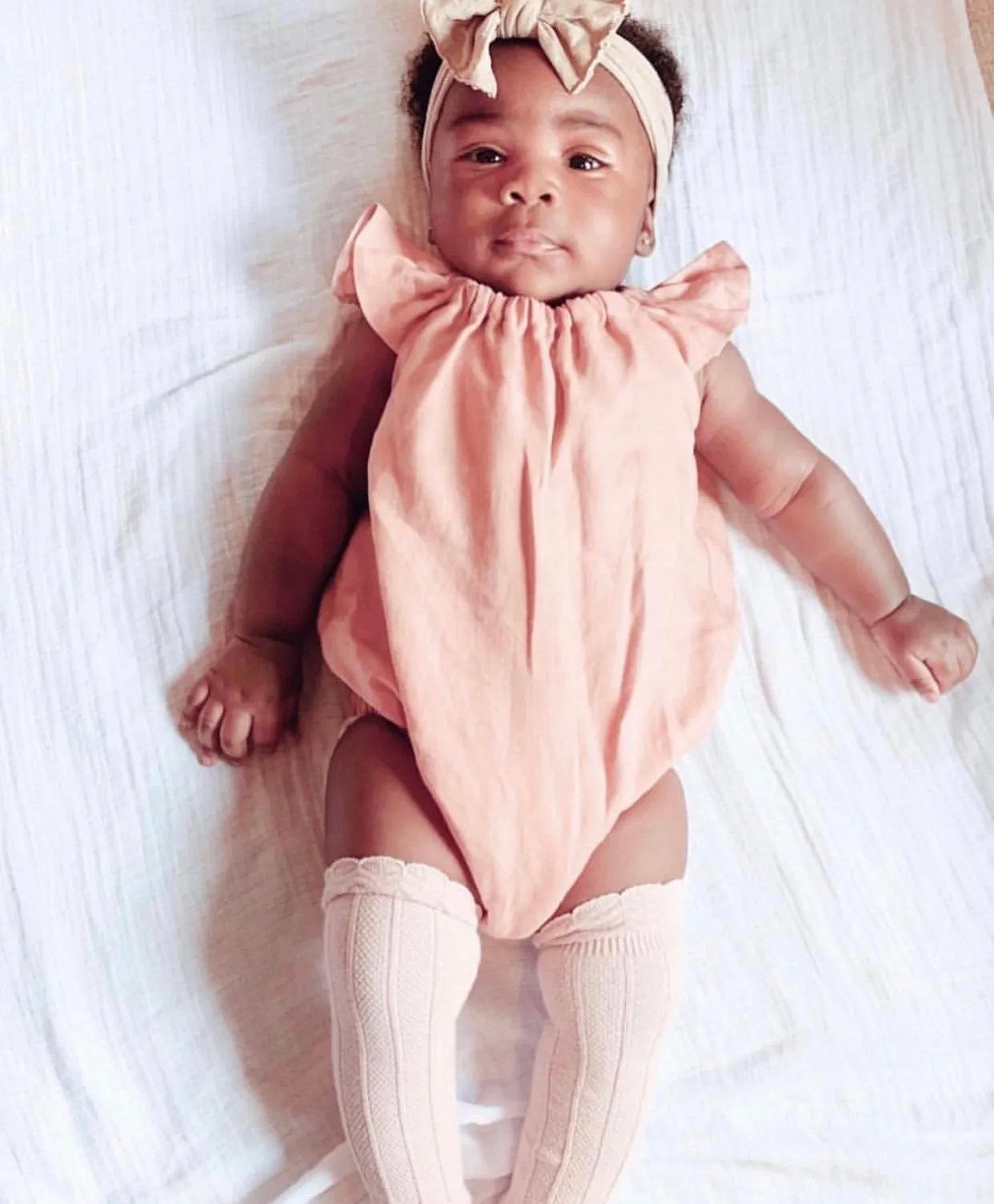 Blush Linen Romper or swing top