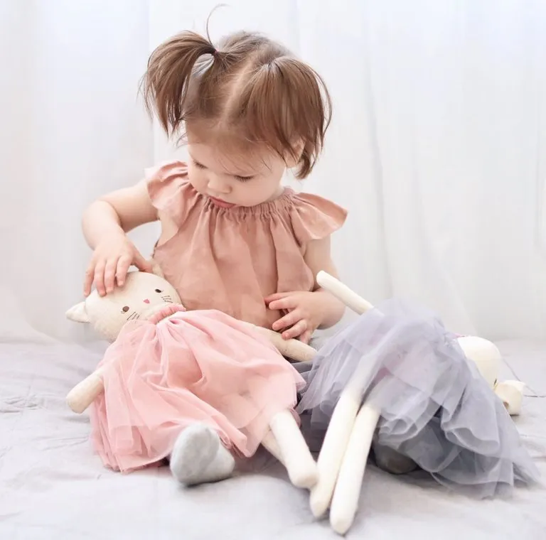 Blush Linen Romper or swing top