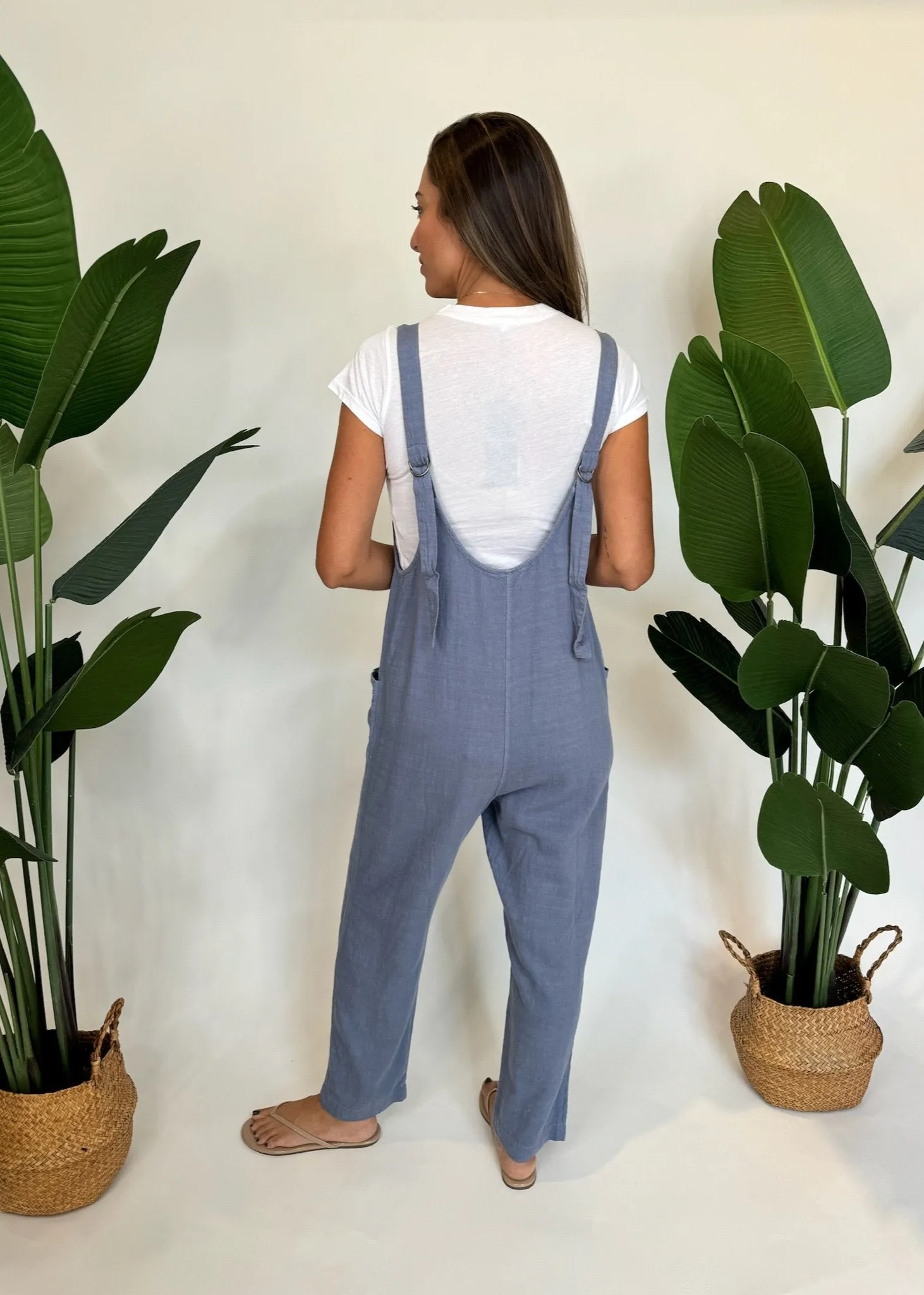 Bobi Low Neck Overall With Pockets