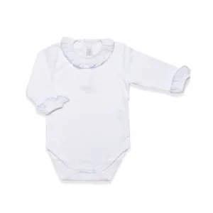 Bodysuit long sleeves -blue trim