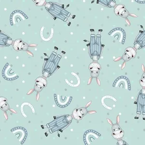 Boho Buddies by Henry Glass Fabrics DONKEY/LT TEAL