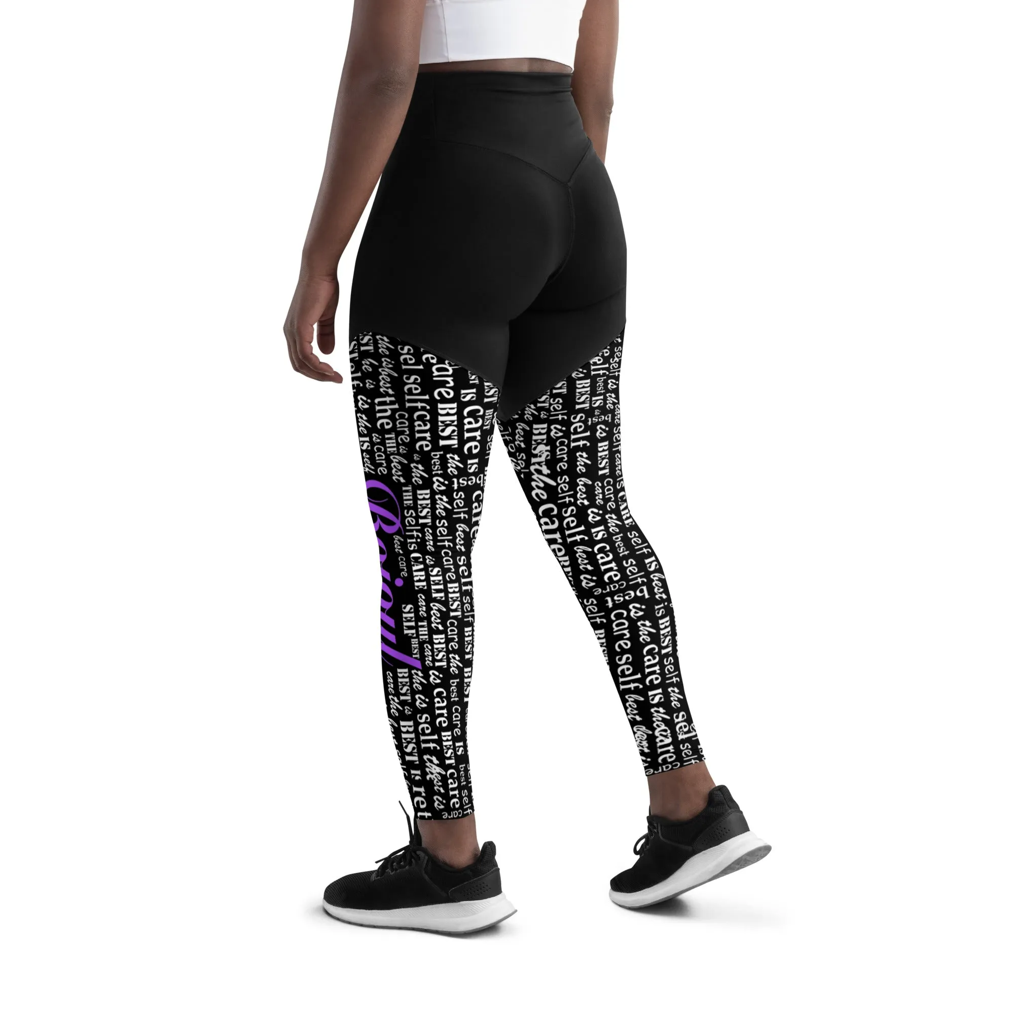 Bojoul Self Care Luxury Compression Sports Leggings (P)