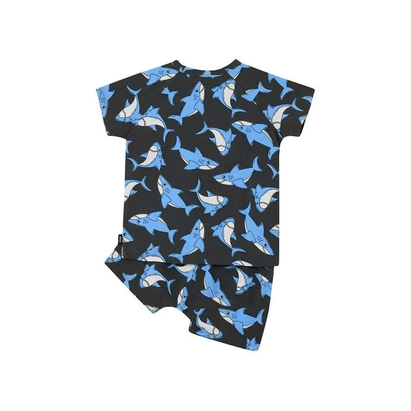 BONDS Kids Tee Short Sleep Set - Shark Swirl