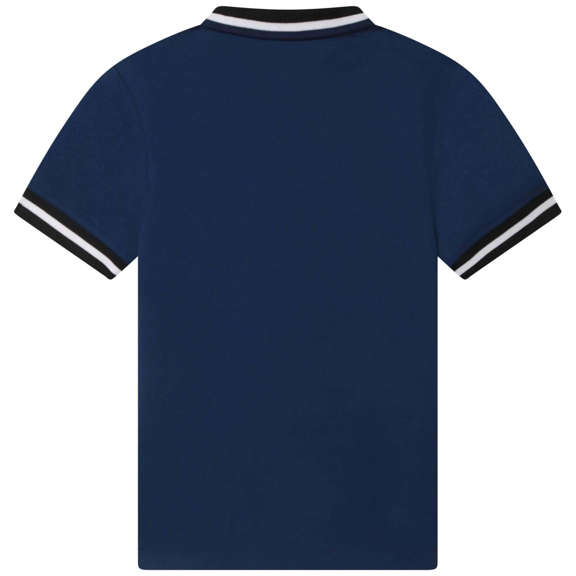 Boys Blue Cotton Polo Shirt