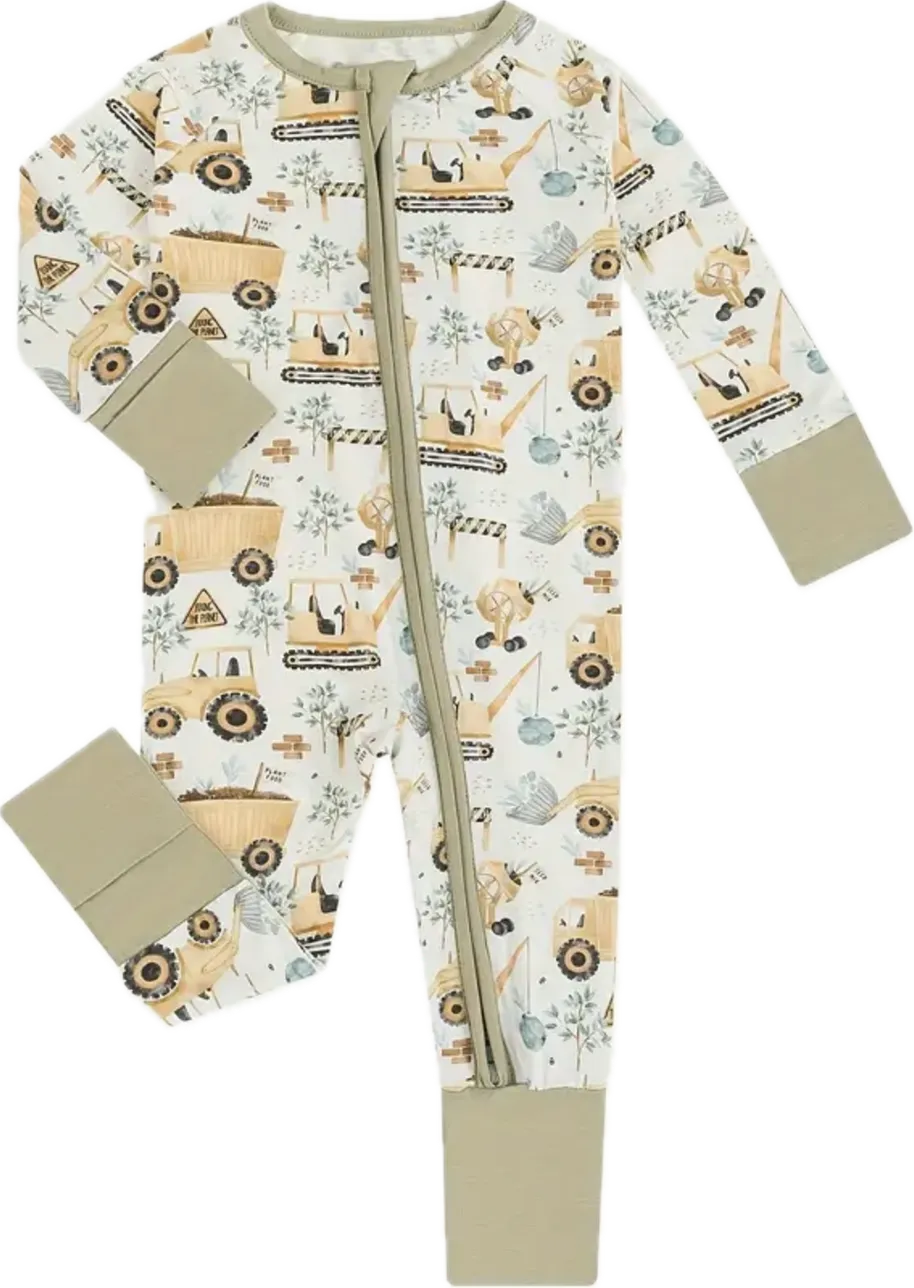 Boys Truck PJ onesie ￼
