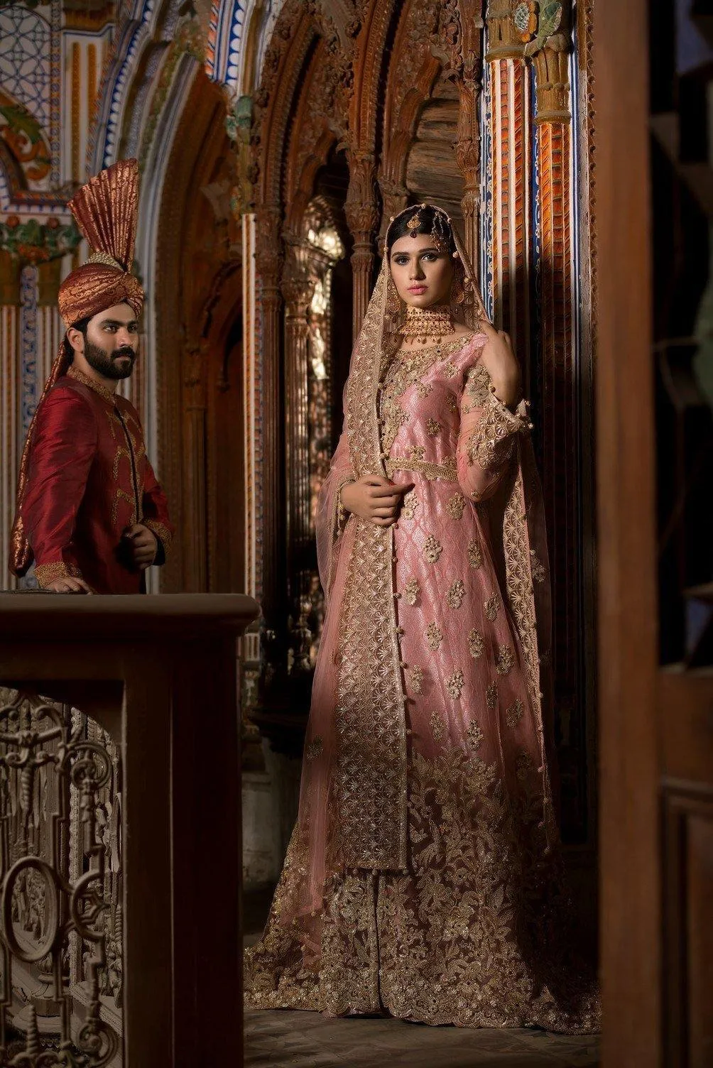 Bridal Maxi - (C-04) | Maryum N Maria Luxury Bridal Collections | Embroidered Wedding Suits