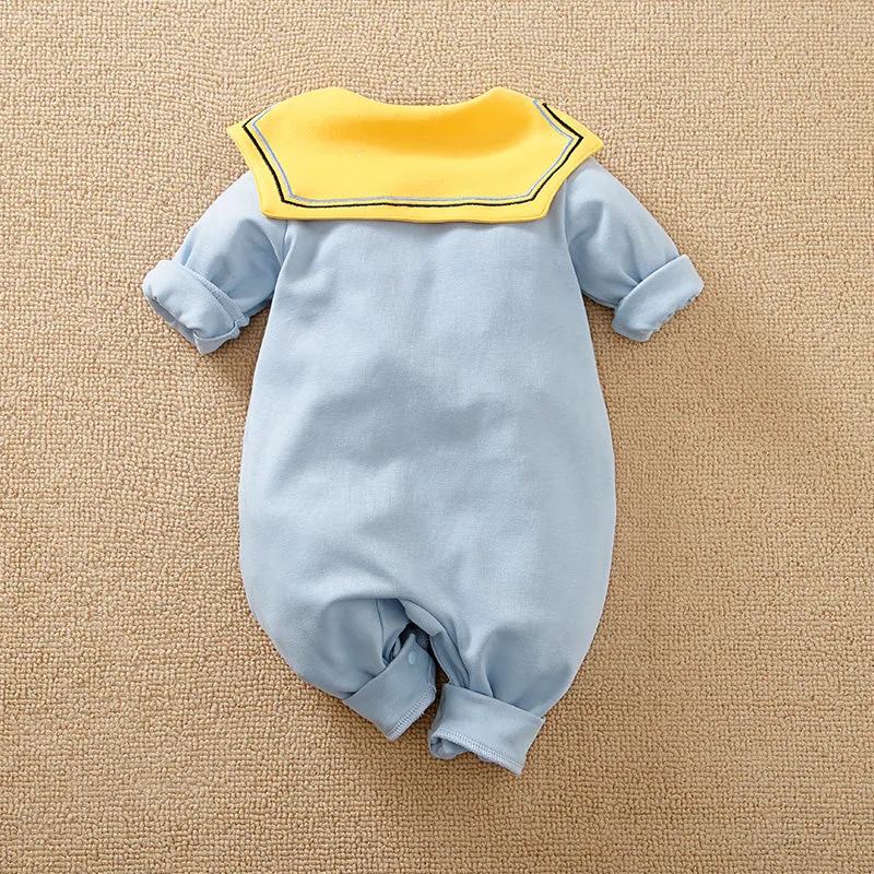 Bright Blue Baby Romper