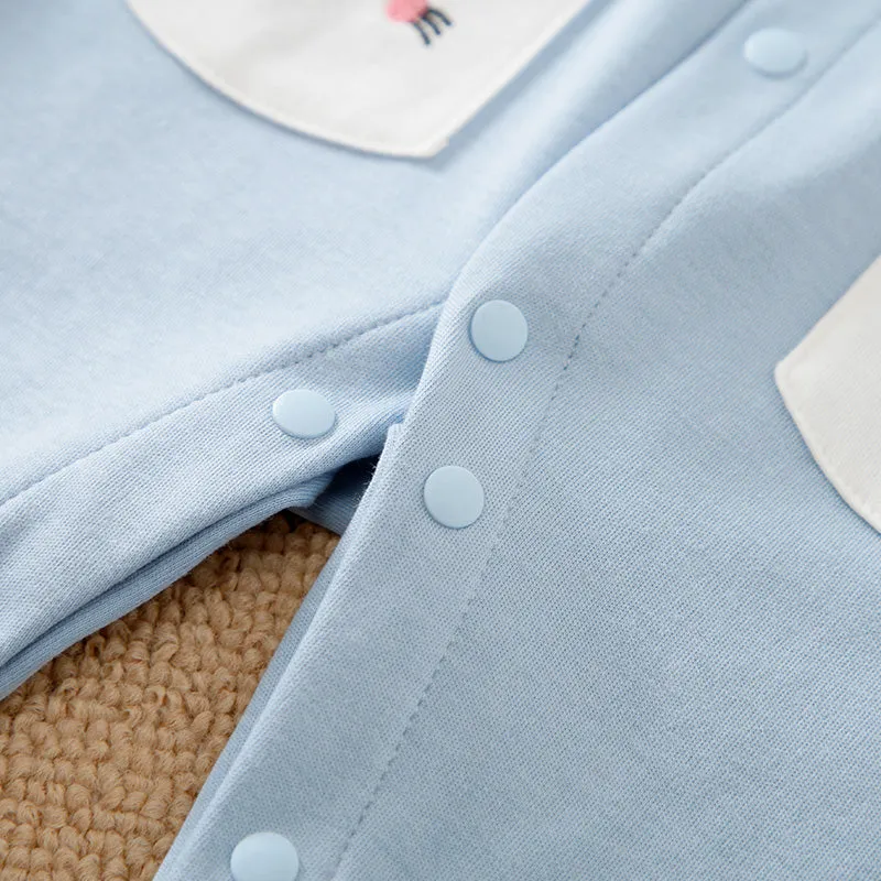 Bright Blue Baby Romper