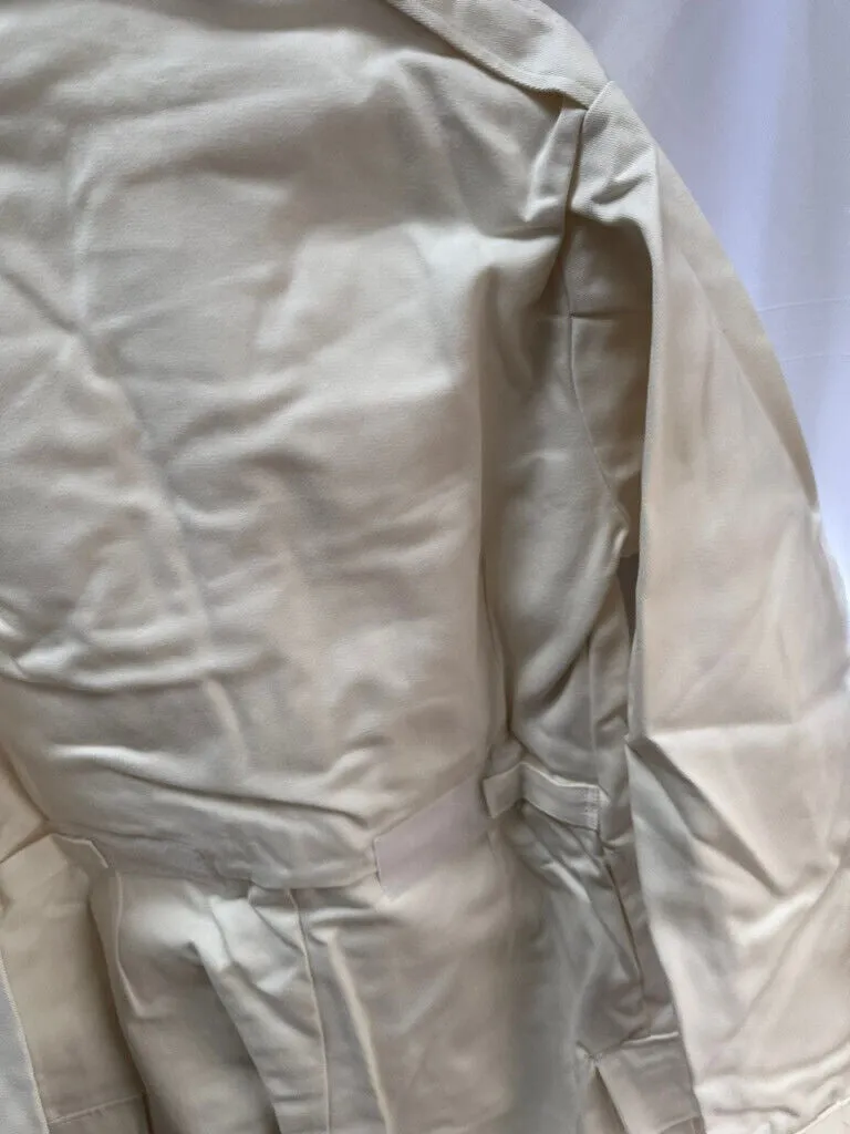 British Army Surplus White Cotton Action Overalls - NEW OLD STOCK - Size 180/108