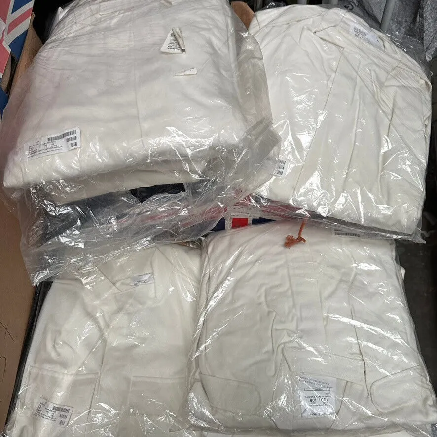 British Army Surplus White Cotton Action Overalls - NEW OLD STOCK - Size 180/108