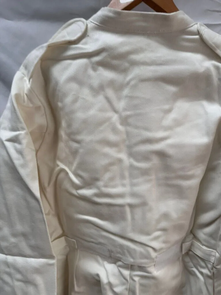 British Army Surplus White Cotton Action Overalls - NEW OLD STOCK - Size 180/108