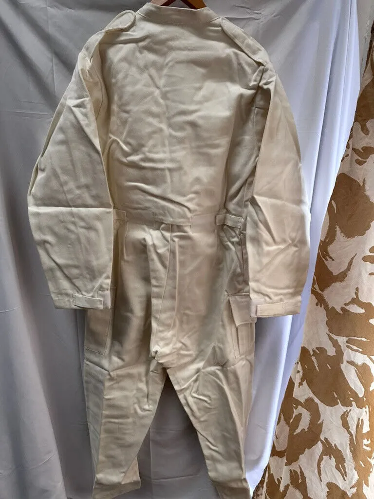 British Army Surplus White Cotton Action Overalls - NEW OLD STOCK - Size 180/108