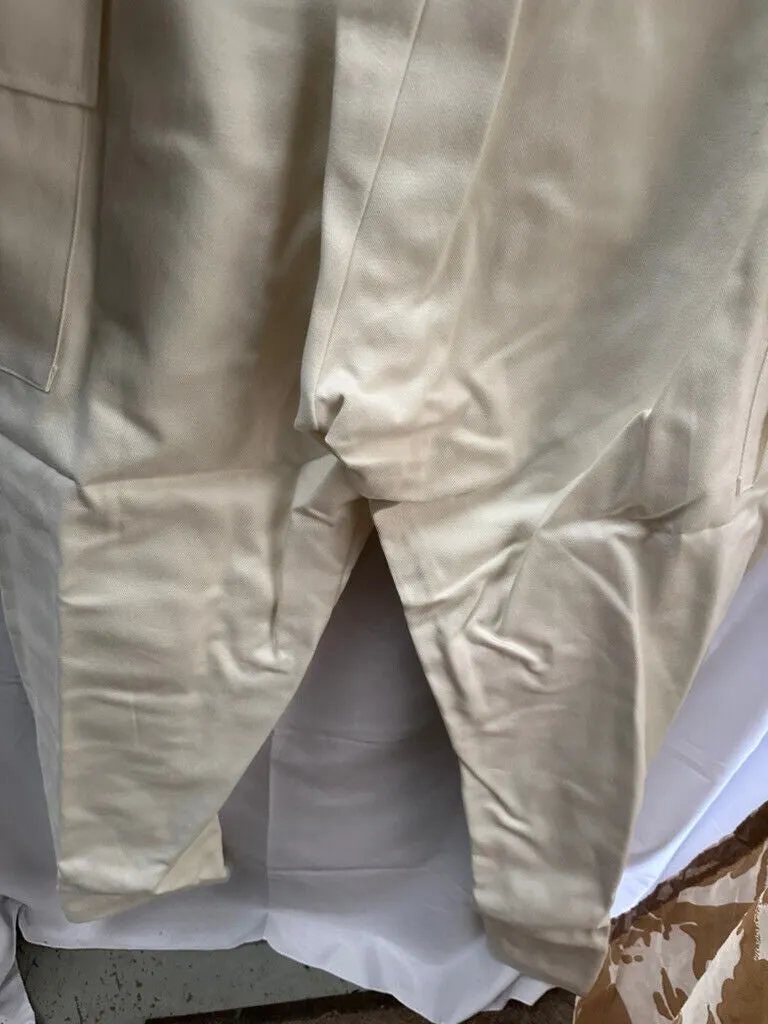 British Army Surplus White Cotton Action Overalls - NEW OLD STOCK - Size 180/108