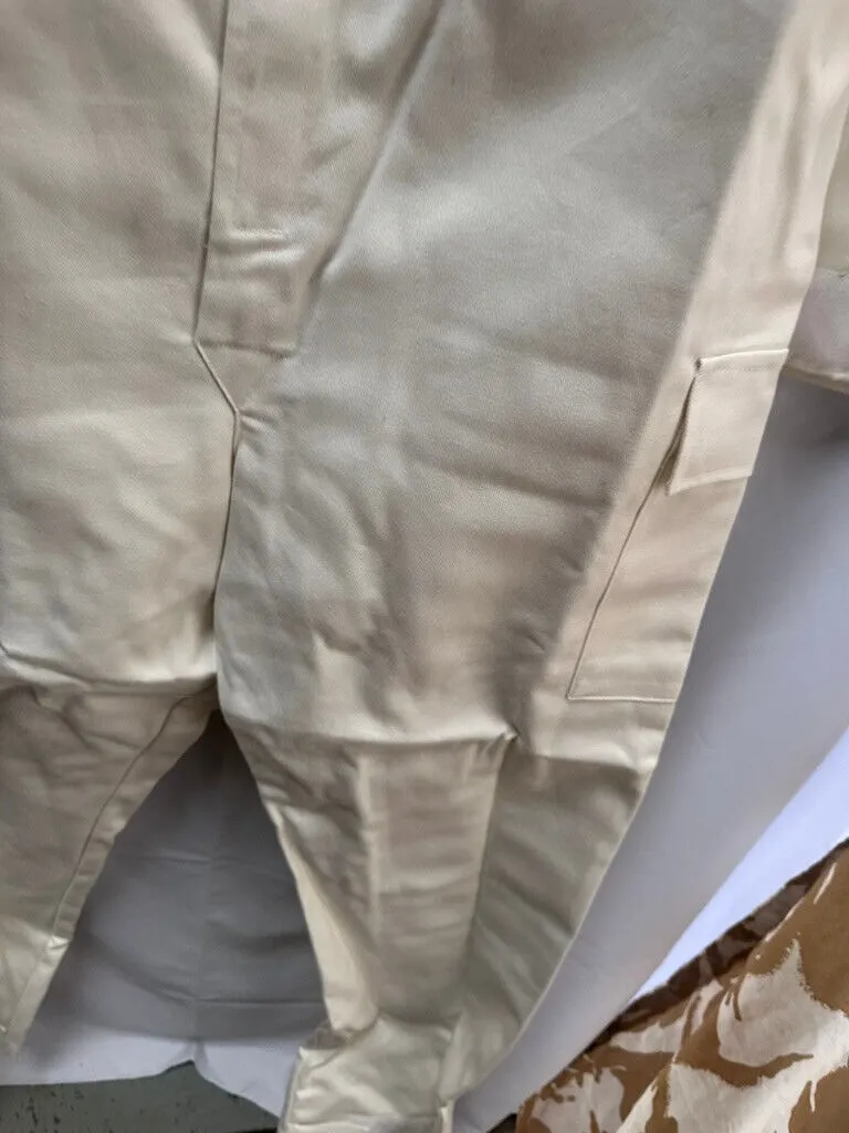 British Army Surplus White Cotton Action Overalls - NEW OLD STOCK - Size 180/108