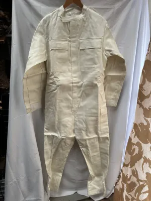 British Army Surplus White Cotton Action Overalls - NEW OLD STOCK - Size 180/108