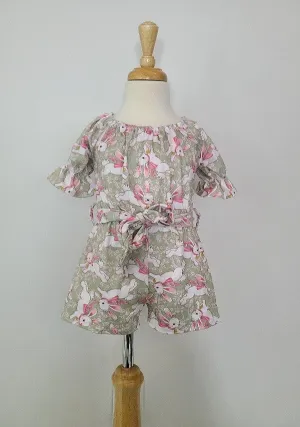 Bunny Blossom Girl's Romper
