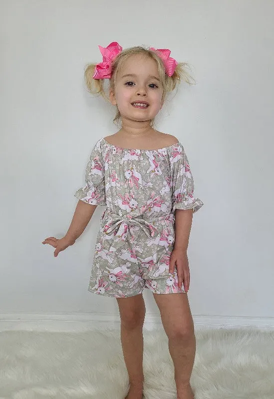 Bunny Blossom Girl's Romper