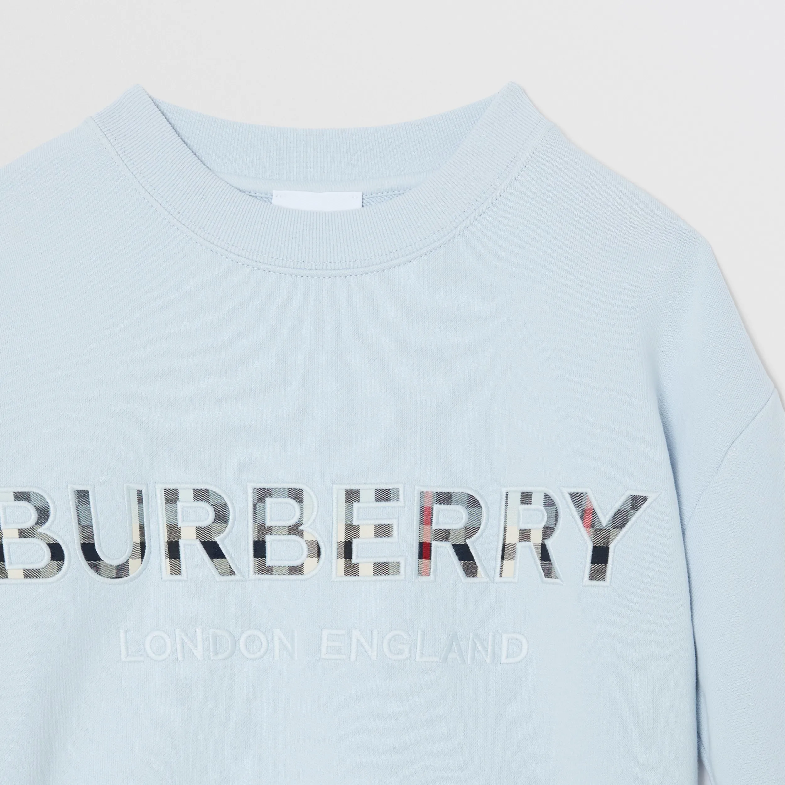 Burberry Embroidered Logo Cotton Sweatshirt