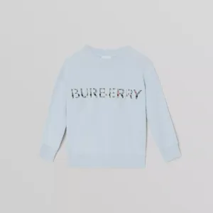 Burberry Embroidered Logo Cotton Sweatshirt