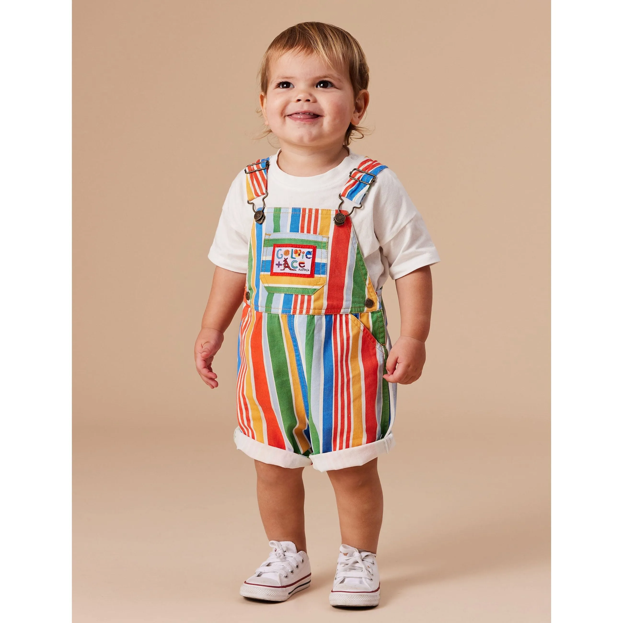Burton Land Down Under Stripe Denim Overalls