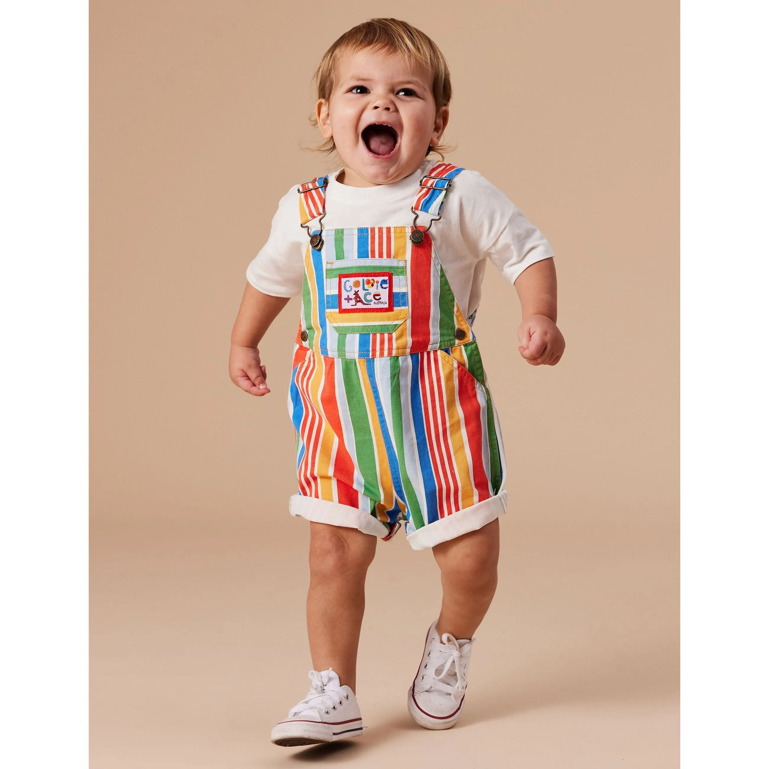 Burton Land Down Under Stripe Denim Overalls