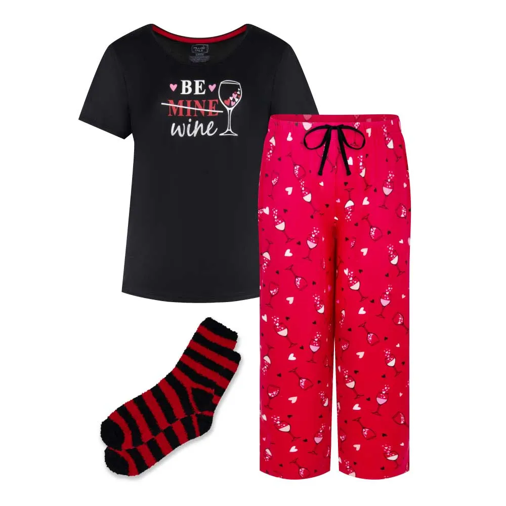 Butter Soft Capri Pajama with Matching Socks