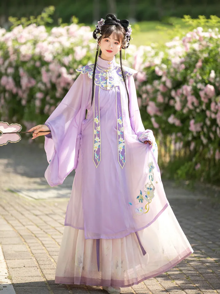 Butterfly Love Flower Embroidered Hanfu yc50072