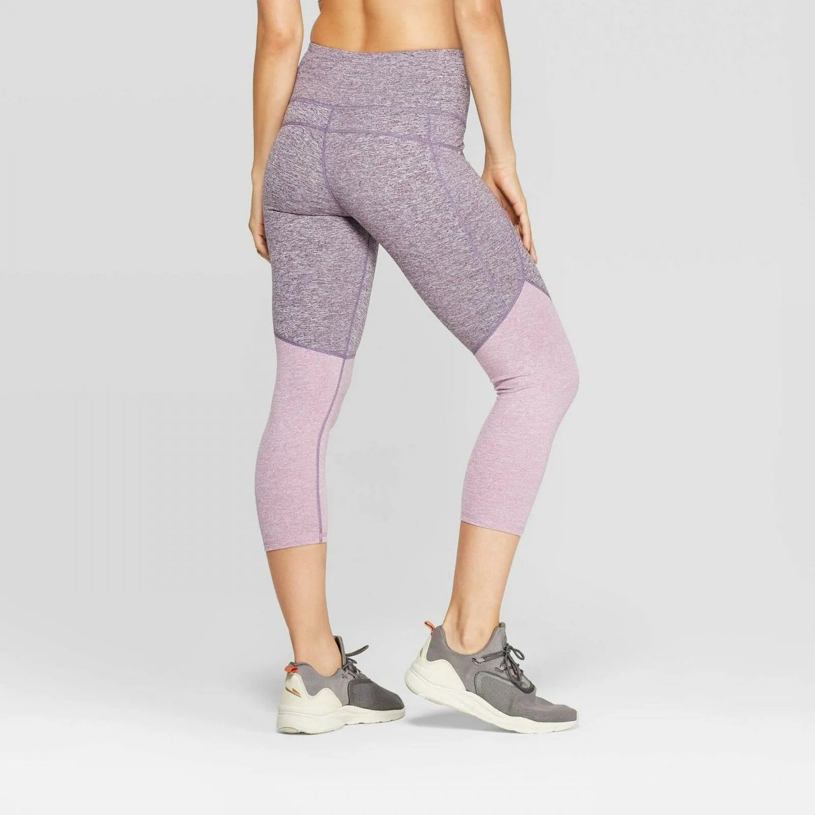 C9 Champion Women's Studio High Waisted Colorblock Capri Leggings