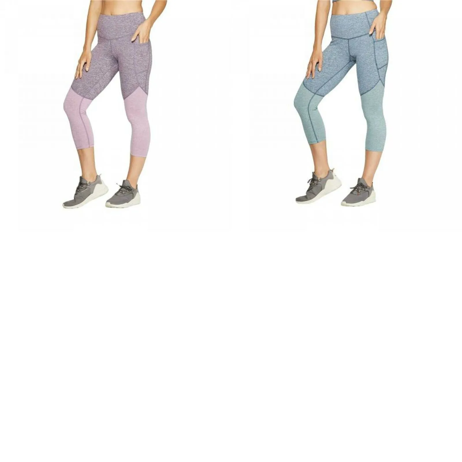 C9 Champion Women's Studio High Waisted Colorblock Capri Leggings