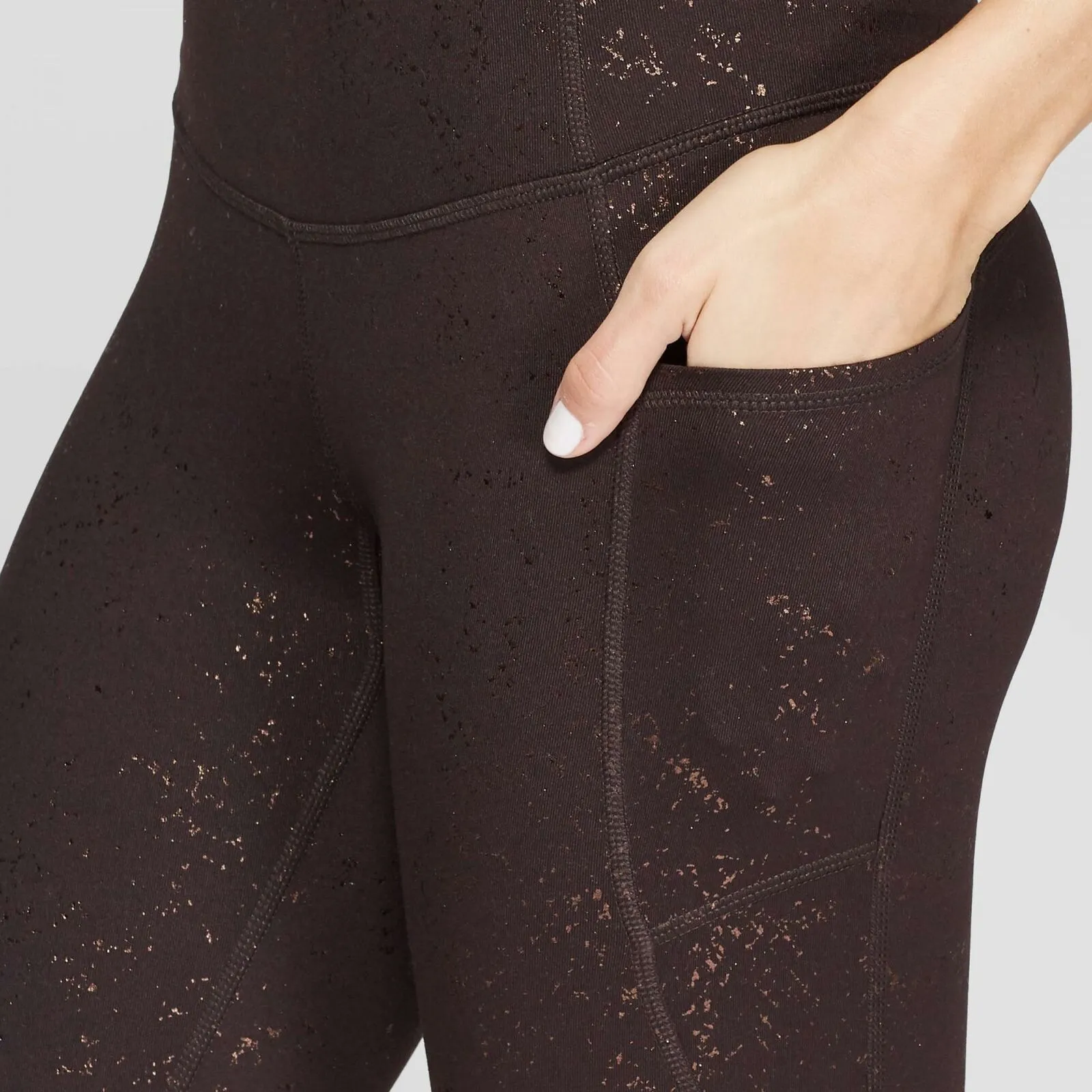 C9 Champion Women's Studio High-Waisted Spacedye Print 7/8 Leggings