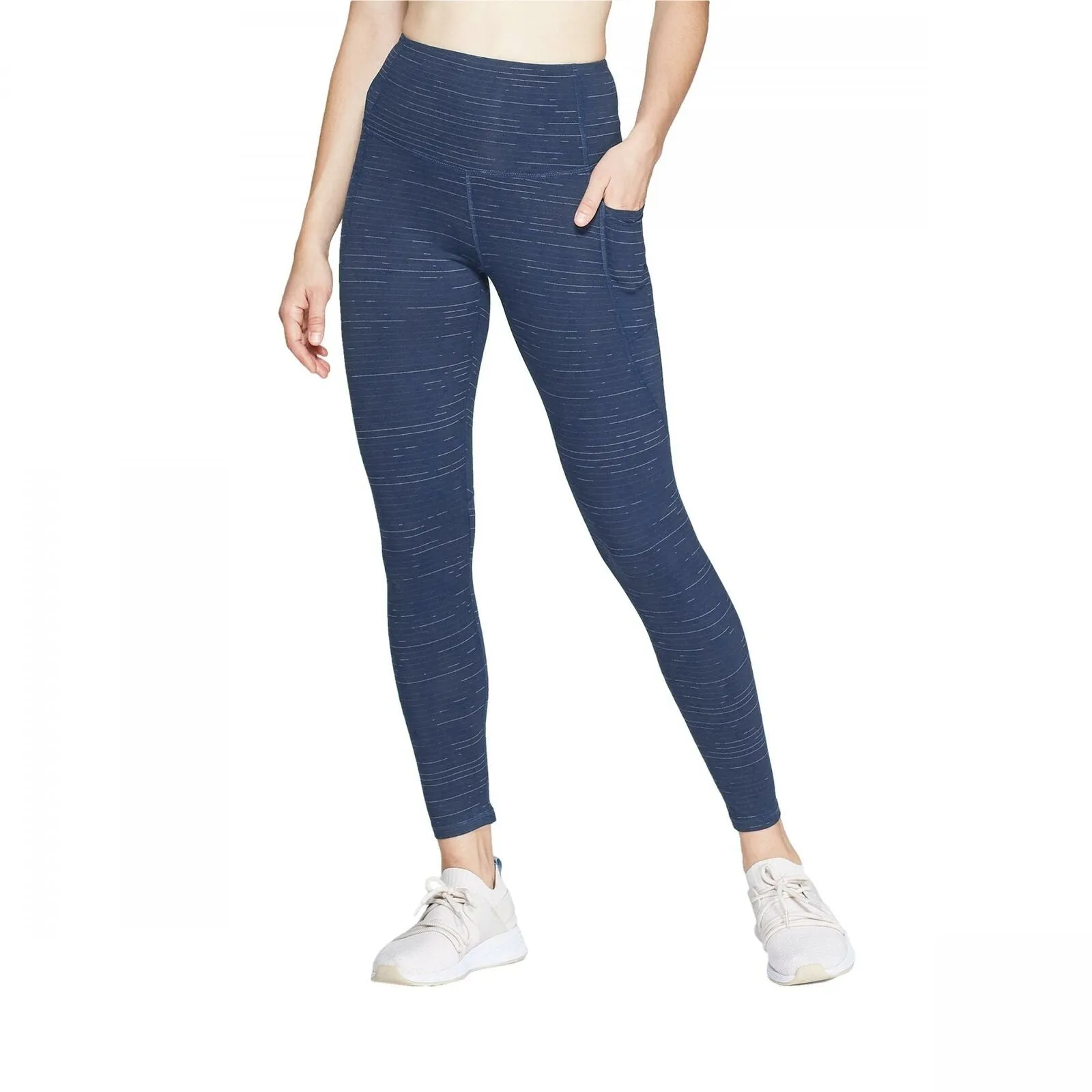C9 Champion Women's Studio High-Waisted Spacedye Print 7/8 Leggings