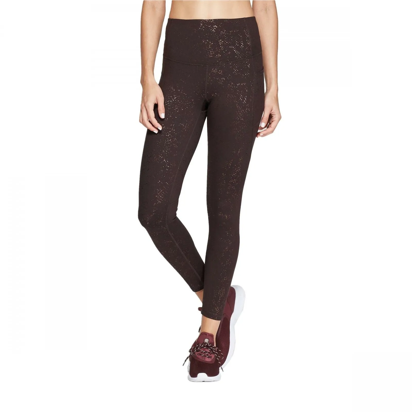 C9 Champion Women's Studio High-Waisted Spacedye Print 7/8 Leggings