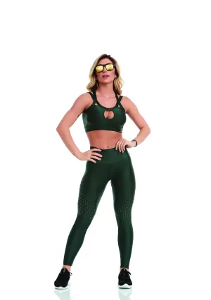 Cajubrasil Legging Atletika Jewelry - Green