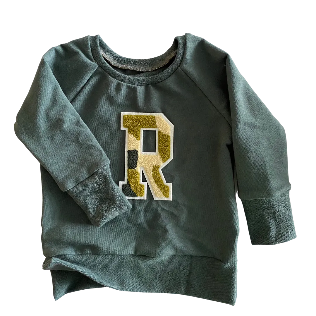 Camo Varsity Pullover