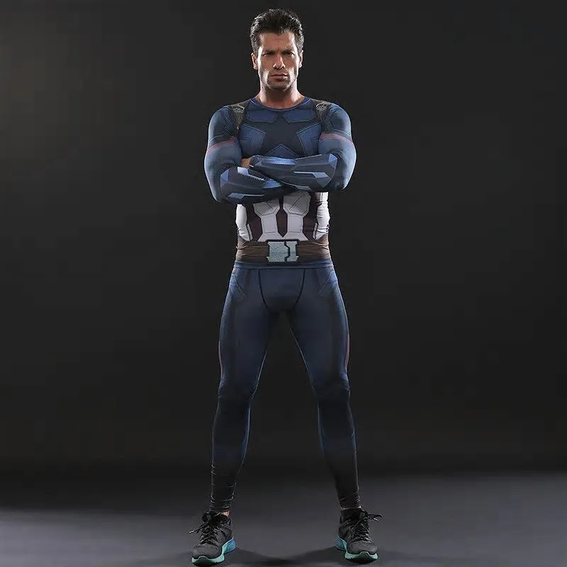 CAPTAIN AMERICA compression leggings