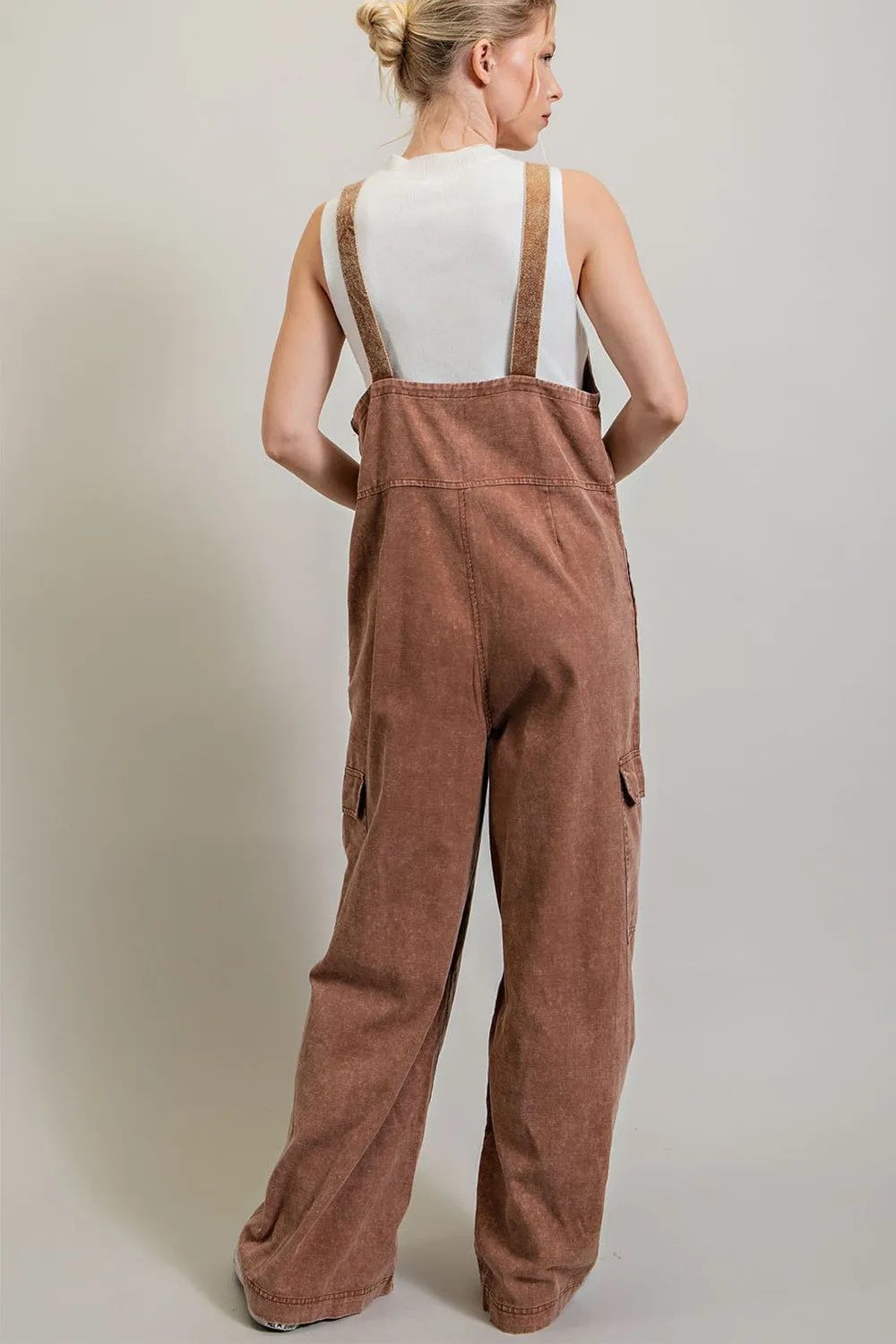 Cargo Pocket Jumpsuit-2 Colors Available