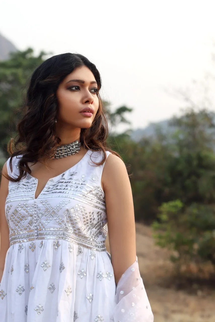 Chand Slvless Peplum Palazzo Set