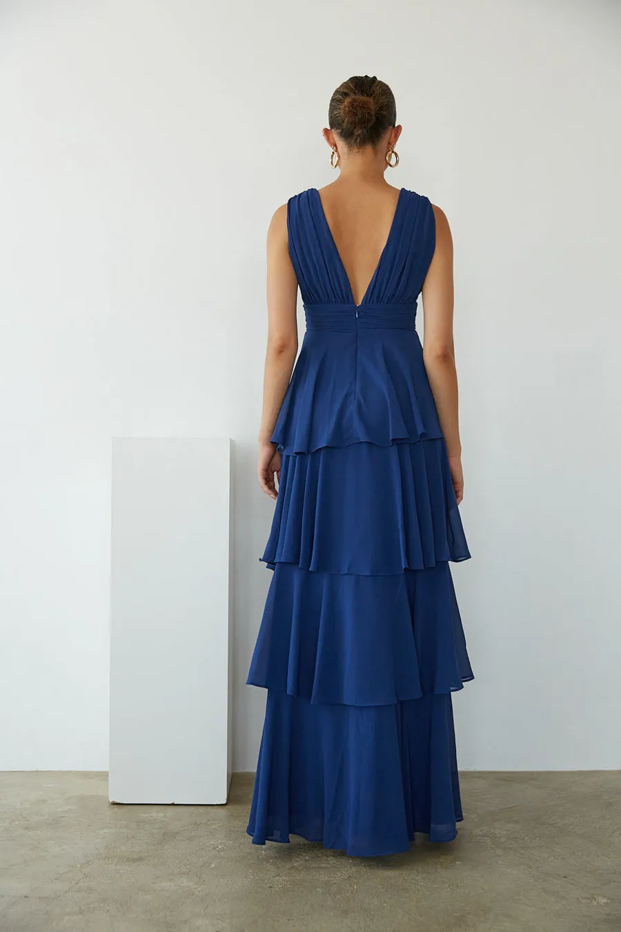 Charlene Chiffon Tiered Maxi Dress