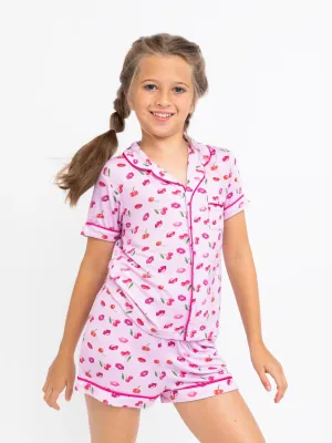 Cherries & Lips Short Sleeve Set
