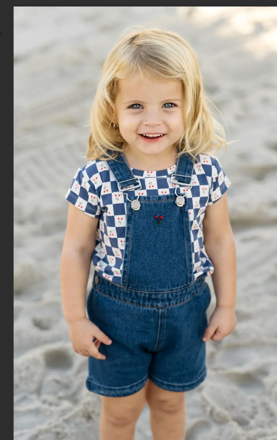 Cherry Floral Overalls