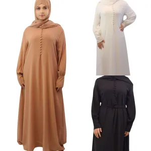 Chiffon Double Layered Maxi Dress and matching Chiffon Hijab-Grace