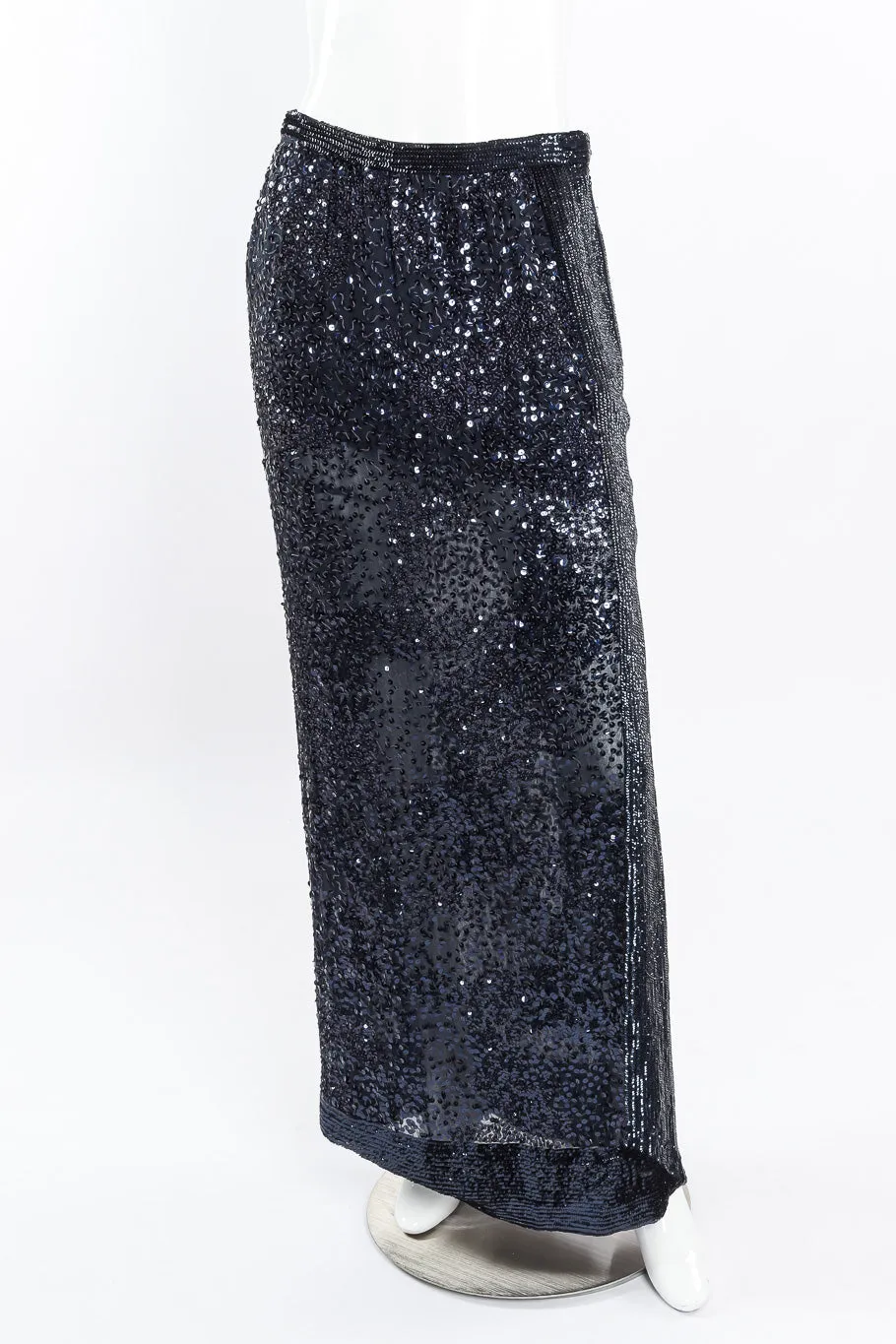 Chiffon Sequin Maxi Skirt